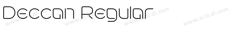 Deccan Regular字体转换